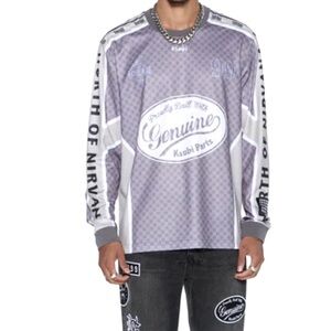 BNWT Garage Ls Moto Jersey Moss Black